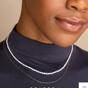 Mejuri Tiny Pearl Necklace